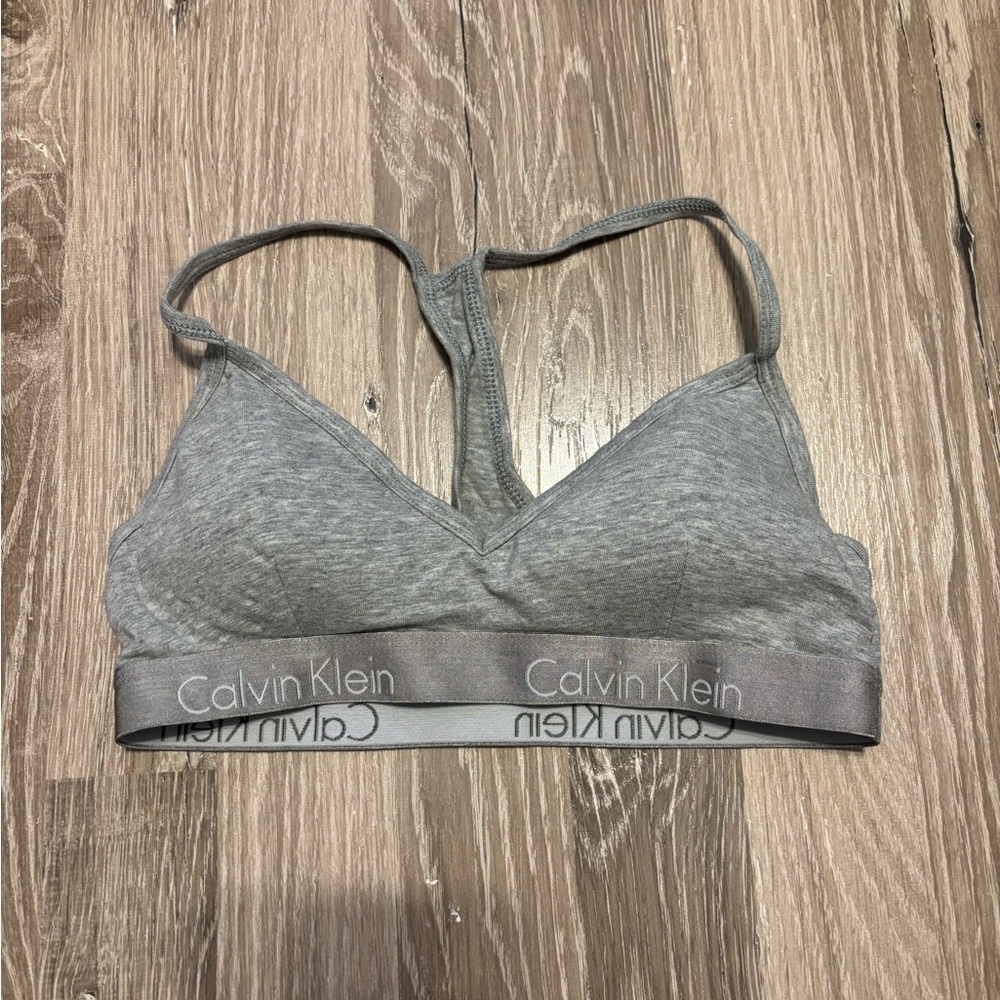 Calvin Klein Heather Gray Bralette